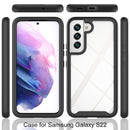 For Samsung Galaxy S22 5G Starry Sky Full Body Hybrid Shockproof Phone Case(Red)