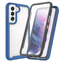 For Samsung Galaxy S22+ 5G Starry Sky Full Body Hybrid Shockproof Phone Case(Royal Blue)