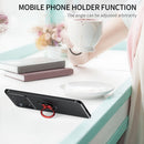 For Xiaomi Poco X4 Pro 5G Metal Ring Holder TPU Phone Case(Black+Blue)