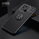 For Xiaomi Redmi 10C Metal Ring Holder TPU Phone Case(Black)