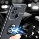 For Xiaomi Redmi 10C Metal Ring Holder TPU Phone Case(Black)