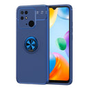 For Xiaomi Redmi 10C Metal Ring Holder TPU Phone Case(Blue)