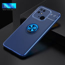 For Xiaomi Redmi 10C Metal Ring Holder TPU Phone Case(Blue)