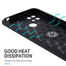 For Xiaomi Redmi 10C Metal Ring Holder TPU Phone Case(Black+Red)