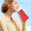For Samsung Galaxy S22+ 5G Cross-body Square Zipper Card Holder Bag Phone Case(Red)