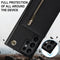 For Samsung Galaxy S22 Ultra 5G Cross-body Square Zipper Card Holder Bag Phone Case(Black)