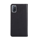 For OPPO A52 Non-Magnetic Retro Texture Horizontal Flip Leather Phone Case(Black)