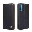 For TCL 20 5G / 20L Non-Magnetic Retro Texture Leather Phone Case(Black)
