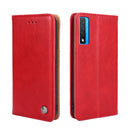 For TCL 20 5G / 20L Non-Magnetic Retro Texture Leather Phone Case(Red)