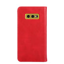 For Samsung Galaxy S10e Non-Magnetic Retro Texture Leather Phone Case(Red)