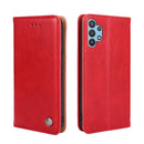 For Samsung Galaxy M32 5G Non-Magnetic Retro Texture Leather Phone Case(Red)