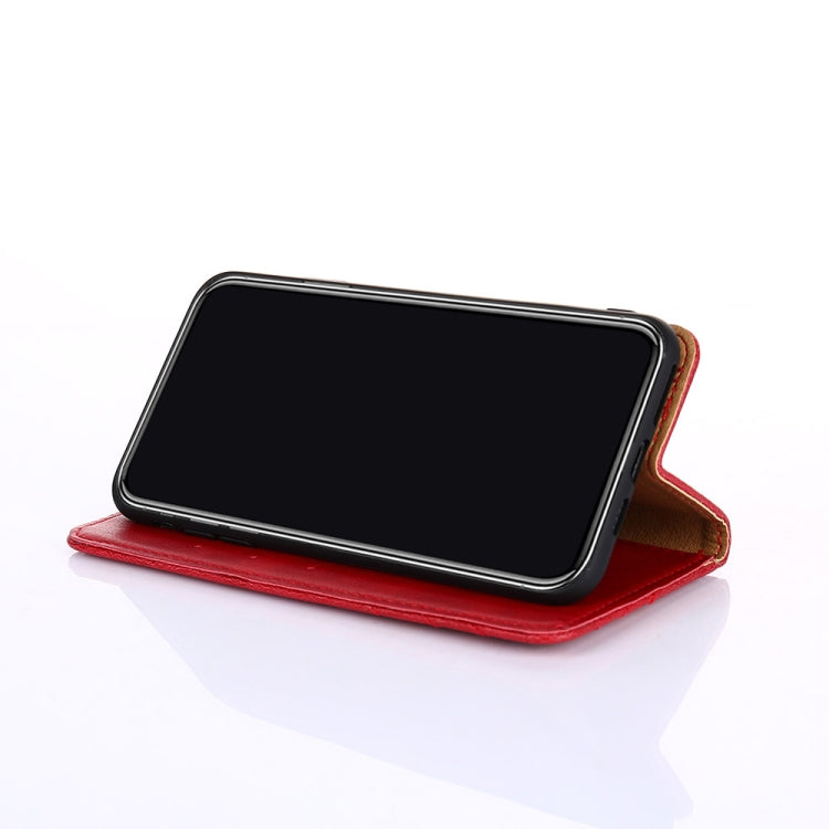 For Samsung Galaxy M32 5G Non-Magnetic Retro Texture Leather Phone Case(Red)