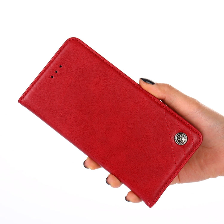 For Samsung Galaxy M32 5G Non-Magnetic Retro Texture Leather Phone Case(Red)