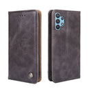 For Samsung Galaxy M32 5G Non-Magnetic Retro Texture Leather Phone Case(Grey)
