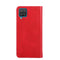 For Samsung Galaxy A12 Non-Magnetic Retro Texture Leather Phone Case(Red)