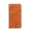For Samsung Galaxy A12 Non-Magnetic Retro Texture Leather Phone Case(Brown)
