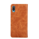 For Samsung Galaxy A02 Non-Magnetic Retro Texture Leather Phone Case(Brown)