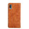 For Samsung Galaxy A02 Non-Magnetic Retro Texture Leather Phone Case(Brown)