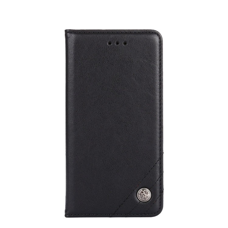 For Samsung Galaxy A03 Global Non-Magnetic Retro Texture Leather Phone Case(Black)