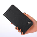 For Samsung Galaxy A03 Global Non-Magnetic Retro Texture Leather Phone Case(Black)