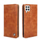 For Samsung Galaxy A22 4G Non-Magnetic Retro Texture Leather Phone Case(Brown)