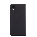 For Samsung Galaxy A22 5G JP Version Non-Magnetic Retro Texture Leather Phone Case(Black)