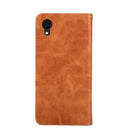 For Samsung Galaxy A22 5G JP Version Non-Magnetic Retro Texture Leather Phone Case(Brown)