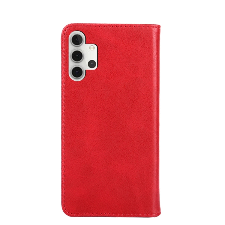 For Samsung Galaxy A32 Non-Magnetic Retro Texture Leather Phone Case(Red)