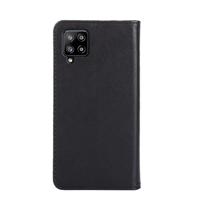 For Samsung Galaxy A42 5G Non-Magnetic Retro Texture Leather Phone Case(Black)