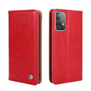 For Samsung Galaxy A52 5G / 4G / A52s 5G Non-Magnetic Retro Texture Leather Phone Case(Red)