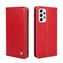 For Samsung Galaxy A53 5G Non-Magnetic Retro Texture Leather Phone Case(Red)