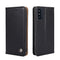 For Samsung Galaxy F52 5G Non-Magnetic Retro Texture Leather Phone Case(Black)