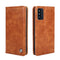 For Samsung Galaxy F52 5G Non-Magnetic Retro Texture Leather Phone Case(Brown)