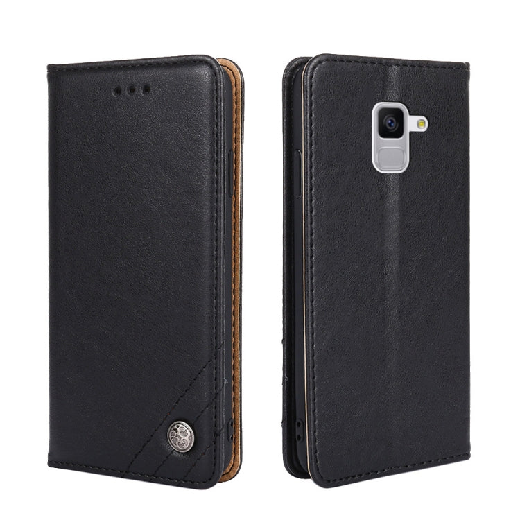 For Samsung Galaxy Feel 2 JP Version Non-Magnetic Retro Texture Leather Phone Case(Black)