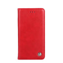 For Samsung Galaxy M32 Global Non-Magnetic Retro Texture Leather Phone Case(Red)