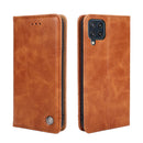 For Samsung Galaxy M32 Global Non-Magnetic Retro Texture Leather Phone Case(Brown)