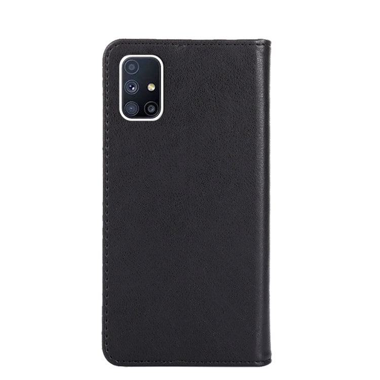For Samsung Galaxy M51 Non-Magnetic Retro Texture Leather Phone Case(Black)