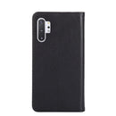 For Samsung Galaxy Note10+ Non-Magnetic Retro Texture Leather Phone Case(Black)