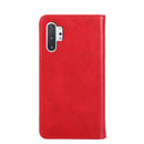 For Samsung Galaxy Note10+ Non-Magnetic Retro Texture Leather Phone Case(Red)