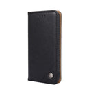 For OPPO Realme C20 Non-Magnetic Retro Texture Horizontal Flip Leather Phone Case(Black)