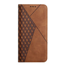 For Motorola Moto G Power 2022 Diamond Splicing Skin Feel Magnetic Leather Phone Case(Brown)