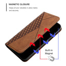For Motorola Moto G Power 2022 Diamond Splicing Skin Feel Magnetic Leather Phone Case(Brown)