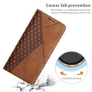 For Motorola Moto G Power 2022 Diamond Splicing Skin Feel Magnetic Leather Phone Case(Brown)