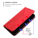For Motorola Moto G Power 2022 Diamond Splicing Skin Feel Magnetic Leather Phone Case(Red)