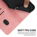For Motorola Moto G Power 2022 Diamond Splicing Skin Feel Magnetic Leather Phone Case(Rose Gold)