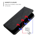 For Motorola Moto G Power 2022 Diamond Splicing Skin Feel Magnetic Leather Phone Case(Black)
