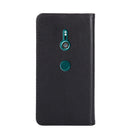 For Sony Xperia XZ3 Non-Magnetic Retro Texture Leather Phone Case(Black)