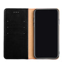 For Sony Xperia XZ3 Non-Magnetic Retro Texture Leather Phone Case(Black)