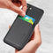 For Samsung Galaxy S22 5G Carbon Fiber Leather Card Magsafe Phone Case(Black)