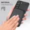 For Samsung Galaxy S22 5G Carbon Fiber Leather Card Magsafe Phone Case(Black)